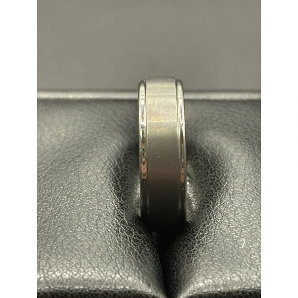 Brushed Tungsten 7MM Band Ring Size 10 H5